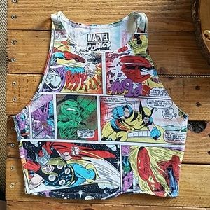 Marvel Racerback Crop Top